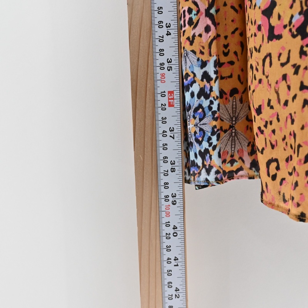 Anthropologie Bhanuni by Jyoti Panthera Maxi Skirt Womens Size 0 Leopard Cotton - Picture 5 of 12